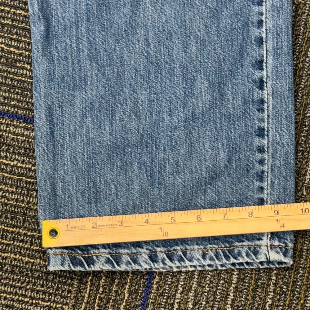 Faded Glory Bootcut Jeans Mens 38x32 Blue Excellent Loose Fit Medium Wash Denim